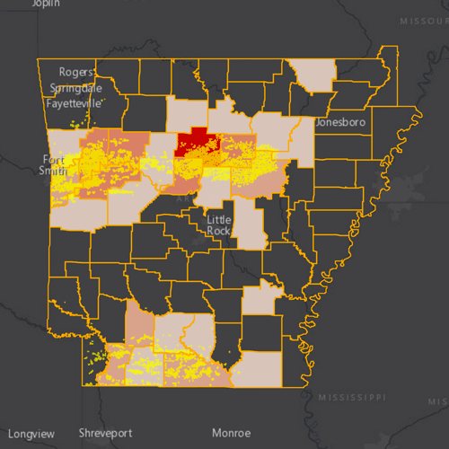 Arkansas  The Oil & Gas Threat Map
