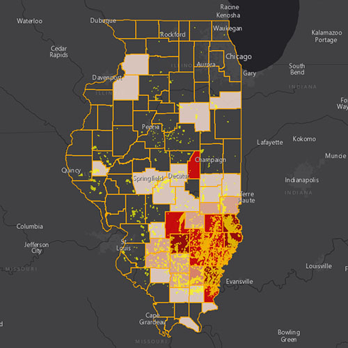 Illinois The Oil And Gas Threat Map